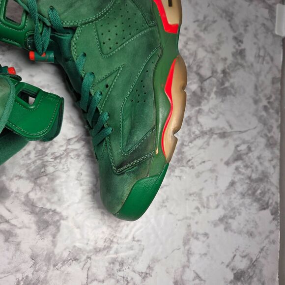 Nike Air Jordan 6 Retro NRG Green Gatorade Men's 10.5 AJ5986-335 Project Restore - Picture 7 of 10